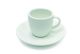 White Basics Round Espresso Cup & Saucer 1