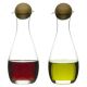 Oil/Vinegar Bottles with Oak Stopper Set of 2 1